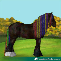 Horse Color:Painted Midnight Bay Ice 