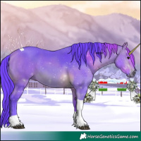 Horse Color:Watercolor Bay Tobiano
