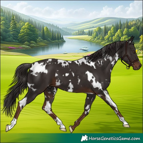 Horse Color:White Spotted Liver Chestnut 