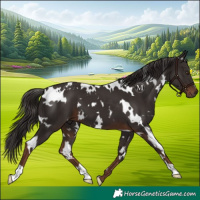 Horse Color:White Spotted Liver Chestnut
