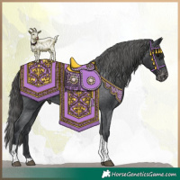 Horse Color:Black Tobiano Varnish 
