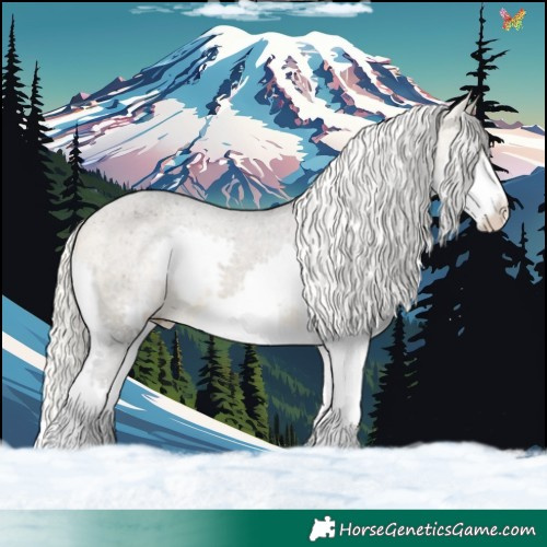 Horse Color:Silver Buckskin Splash Varnish 