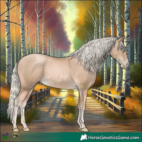 Horse Color:Chocolate Palomino Pearl