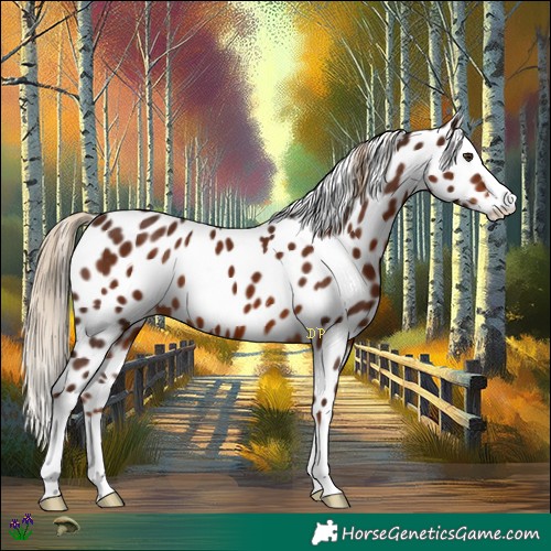 Horse Color:Liver Chestnut Leopard
