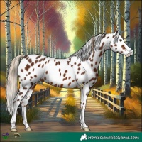 Horse Color:Liver Chestnut Appaloosa