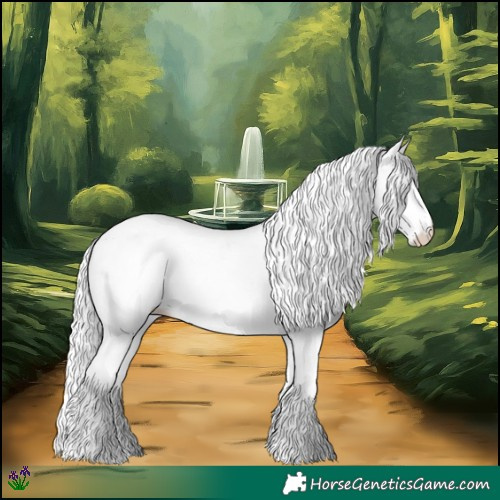 Horse Color:Silver Perlino Dun Sabino Splash Rabicano