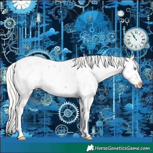 Horse Color:Silver Classic Champagne Sabino Splash
