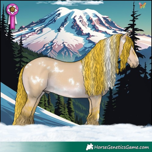 Horse Color:Watercolor White Spotted Liver Red Dun Rabicano 