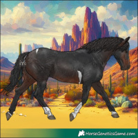 Horse Color:Brown Tobiano 