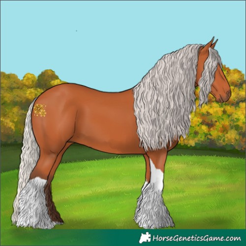 Horse Color:Silver Bay Tobiano 