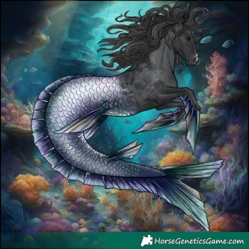 Horse Color:Black Appaloosa