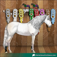 Horse Color:Gray Watercolor Palomino 
