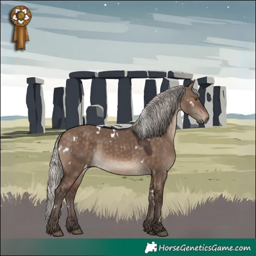 Horse Color:White Spotted Silver Brown Dun 