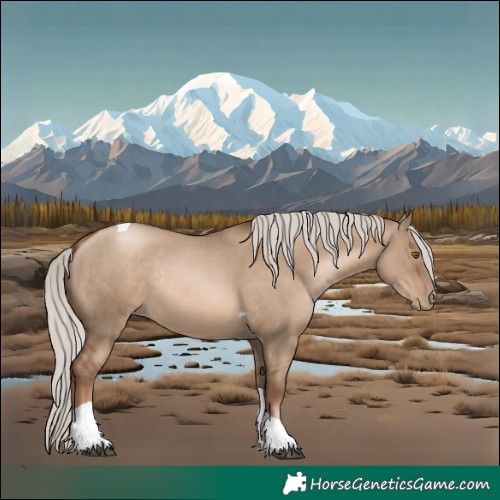 Horse Color:Silver Grullo Pearl Tobiano Rabicano 