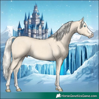 Horse Color:Cremello Splash  and Cremello Splash 