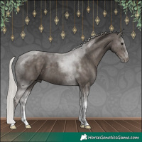 Horse Color:Silver Black Tobiano 