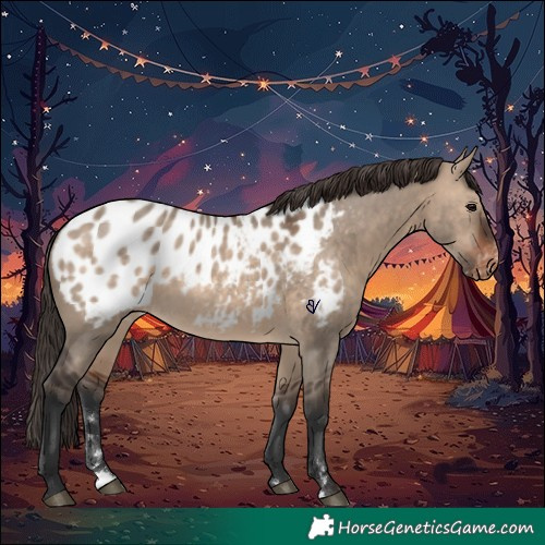 Horse Color:Brown Dun Appaloosa 
