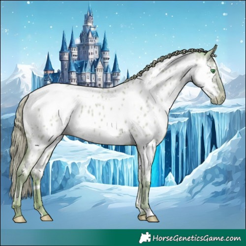 Horse Color:Watercolor White Spotted Classic Cream Champagne Dun Appaloosa 
