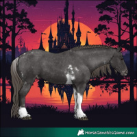 Horse Color:Smoky Black Tobiano Varnish 