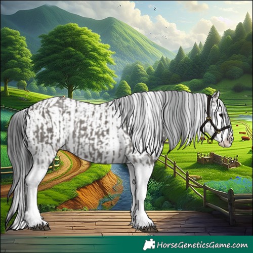 Horse Color:Grullo Sabino Splash  and Grullo Sabino Splash 