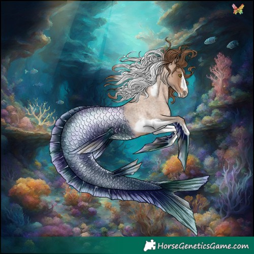 Horse Color:Liver Red Roan Pearl Tobiano Frame 