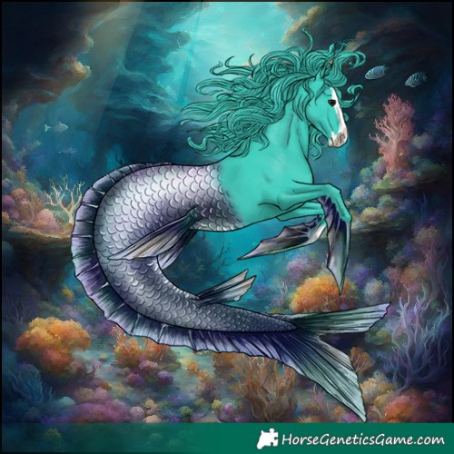 Horse Color:Watercolor Black Splash