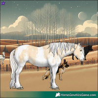 Horse Color:White Spotted Silver Buckskin Dun Tobiano 
