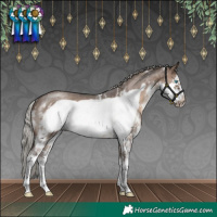 Horse Color:Silver Brown Dun Sabino Frame Rabicano 