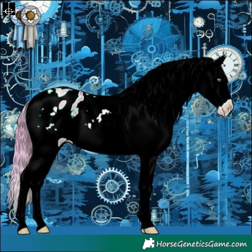 Horse Color:Watercolor White Spotted Bay Pearl Dun Snowflake Varnish