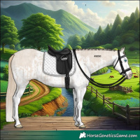 Horse Color:Smoky Creme Splash  and Smoky Creme Roan Splash 