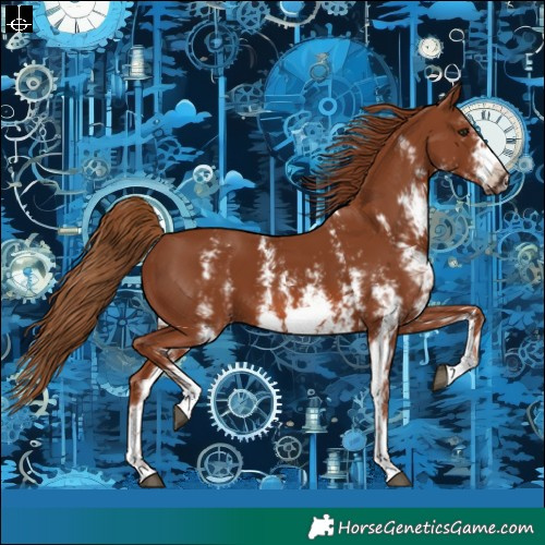 Horse Color:Chestnut Sabino Frame 