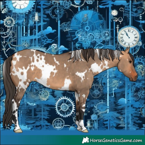 Horse Color:White Spotted Bay Dun 