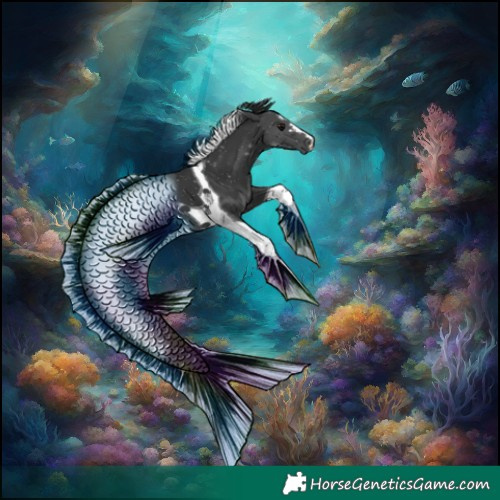 Horse Color:Black Tobiano 