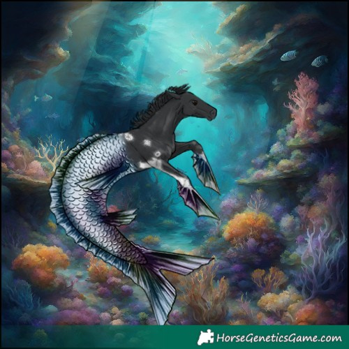 Horse Color:Black Tobiano 