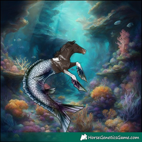 Horse Color:Powder White Liver Chestnut Tobiano 