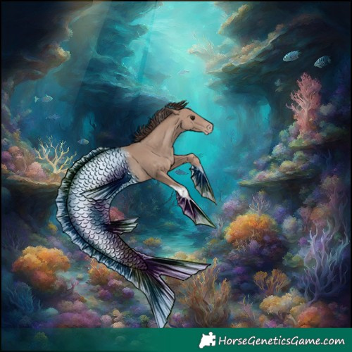 Horse Color:Powder White Classic Champagne Tobiano 