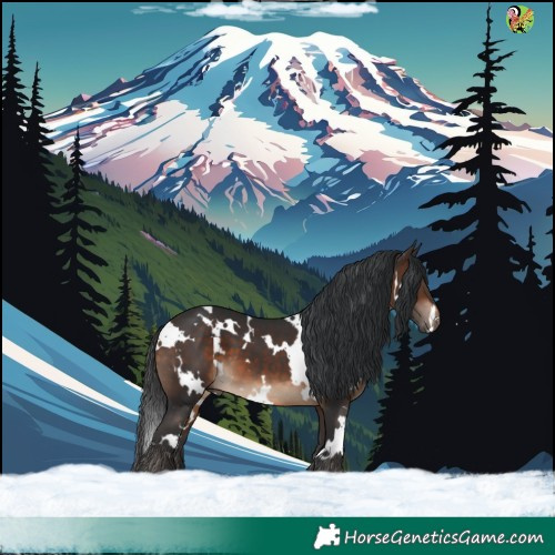 Horse Color:White Spotted Bay 
