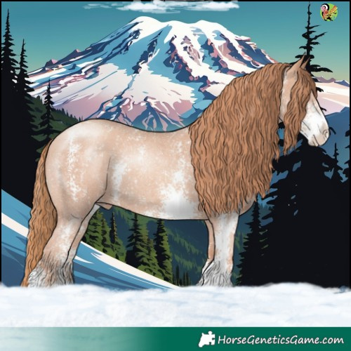 Horse Color:Gold Champagne Sabino Rabicano 