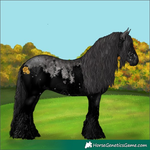 Horse Color:Void Platinum Buckskin Sabino Splash 