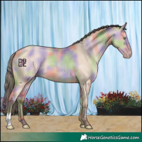 Horse Color:Nacre Amber Champagne Dun