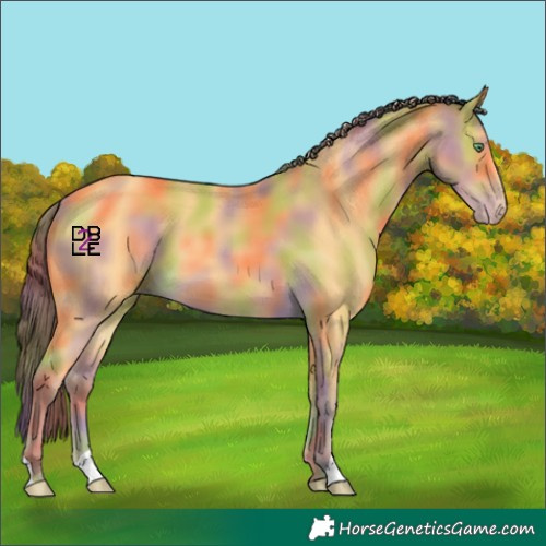 Horse Color:Nacre Amber Cream Champagne 