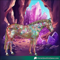 Horse Color:White Spotted Chestnut Ice 
