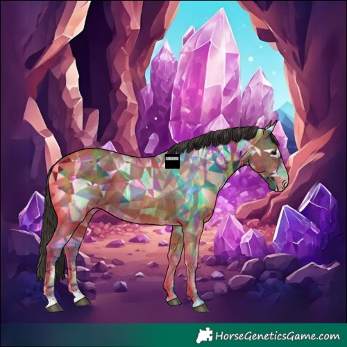 Horse Color:Bay Ice Sabino Tobiano Varnish