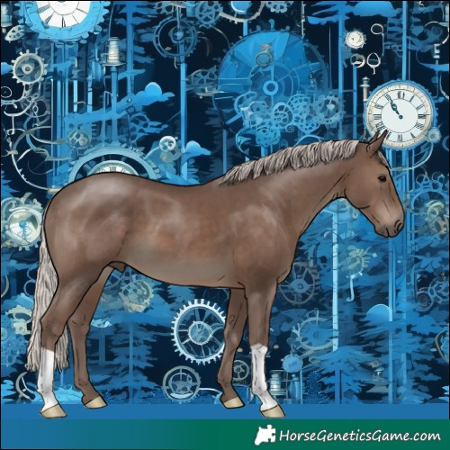 Horse Color:Silver Black 