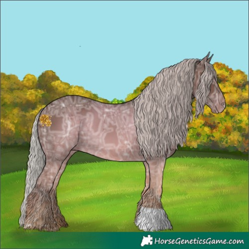 Horse Color:Chocolate Silver Brown Ice 