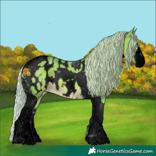 Horse Color:Void Watercolor White Spotted Silver Brown Tobiano Appaloosa 