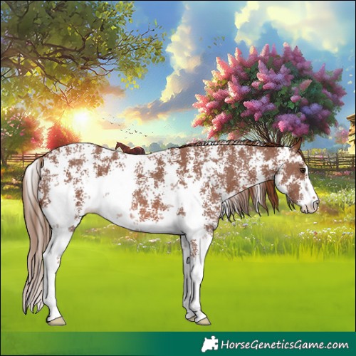 Horse Color:Chestnut Sabino 