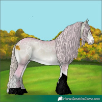 Horse Color:Void Watercolor Chocolate Silver Brown Ice Onyx Mushroom Tobiano
