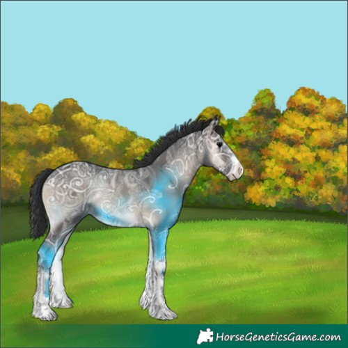 Horse Color:Blue Onyx Ice 