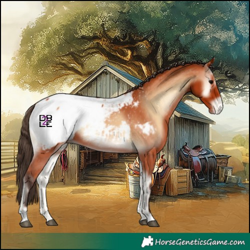 Horse Color:Bay Onyx Snowcap 